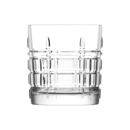 סט 6 כוס שתייה  ויסקי זכוכית - דגם בריט 325 מ''ל LAV