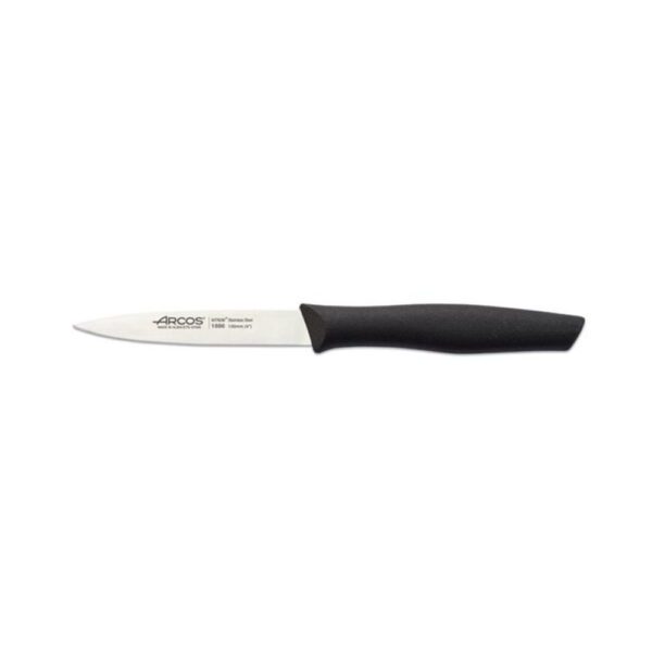 סכין ירקות חלק שפיץ 10 ס"מ ARCOS - שחור