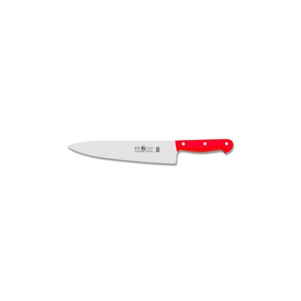 סכין שף רחב 25 ס"מ ידית בקלית אדומה ICEL TECHNIK