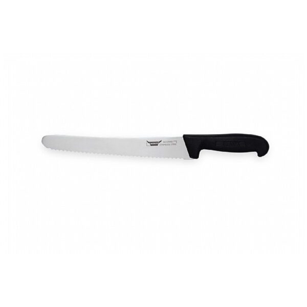 סכין קונדיטור משוננת מעוגלת 26 ס"מ BEROX ללחמים ומאפים