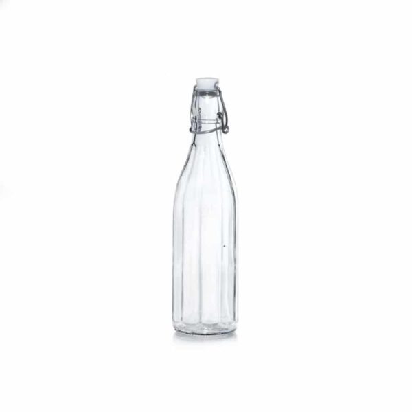 בקבוק זכוכית 500 מ"ל צבע אסיד עם פקק מתרומם T04512