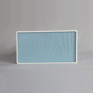 פלטה מלבנית טאיג’י 32X17 ס"מ מלמין כחול לבן