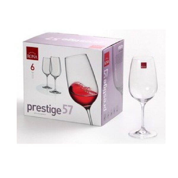 סט 6 כוס יין 570 מ"ל דגם prestige