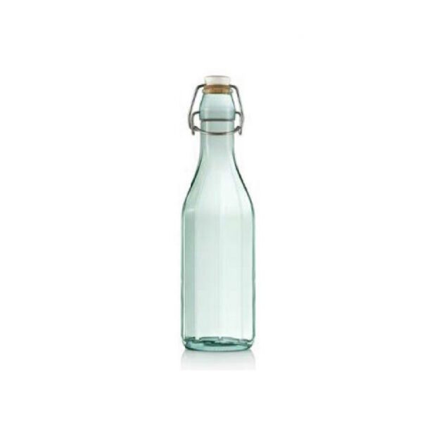 בקבוק זכוכית עם פקק מתרומם 750 מ"ל