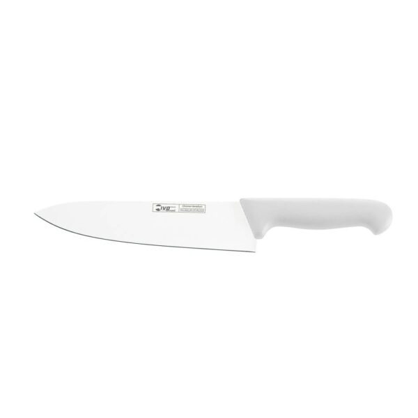 סכין שף 25 ס"מ ידית לבנה IVO
