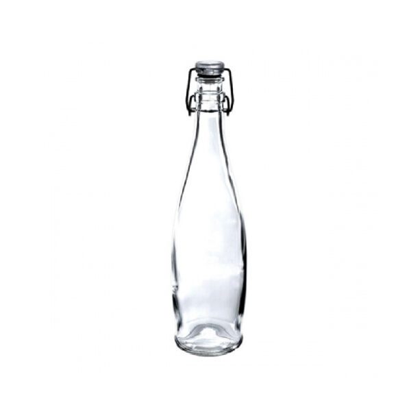 קנקן בקבוק זכוכית גבוה 1 ל' דגם אינדרו – Borgonovo