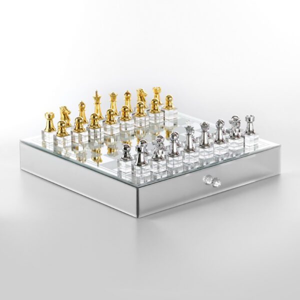 לוח שחמט קריסטל 35*35 ס"מ