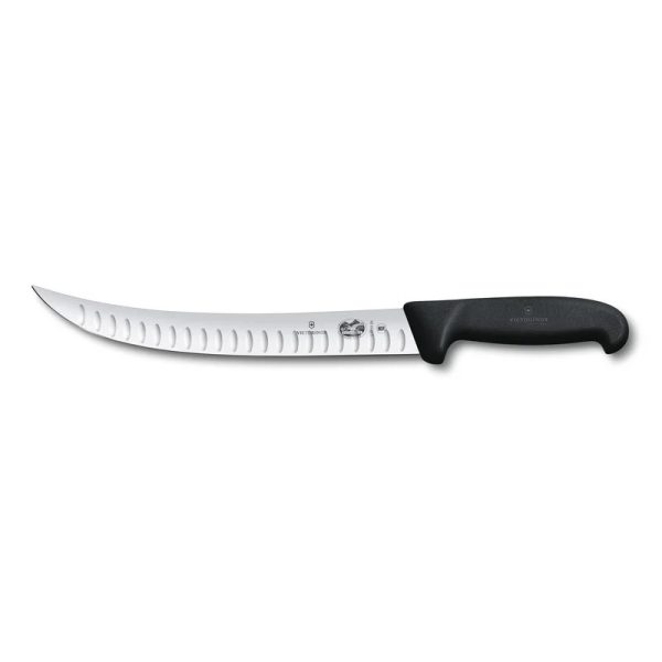 סכין קצבים להבים צר עם חריצים 25 ס”מ ידית Fibrox נאסר ויקטורינוקס | Victorinox