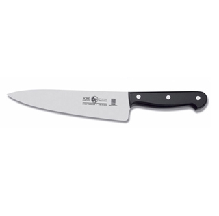 סכין שף רחב 25 ס"מ ידית בקלית שחורה ICEL TECHNIK
