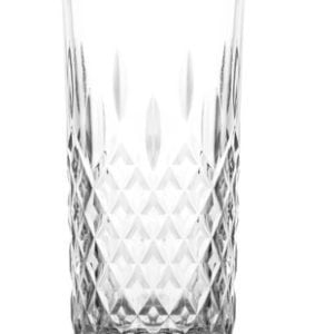 סט 6 כוס שתייה \ קוקטייל - דגם ODIN אודין זכוכית מעוטרת 356 מ"ל LAV