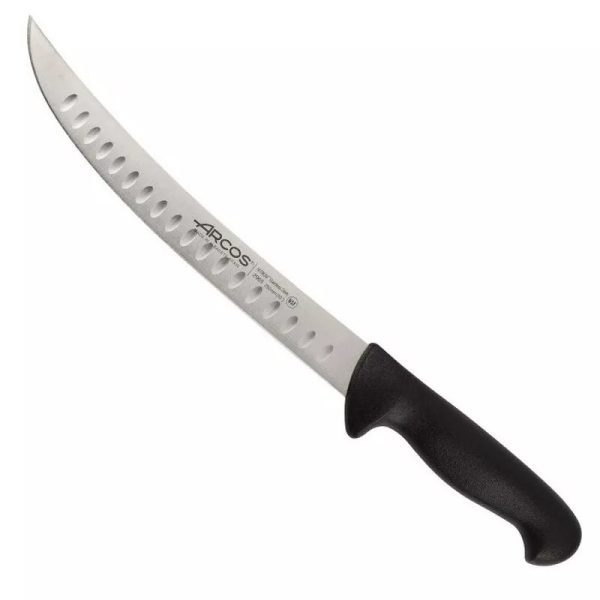 סכין בשר משופעת 25 ס”מ ידית שחורה Arcos