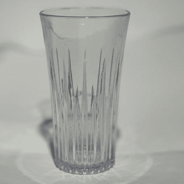 סט 6 כוס שתייה - פוליקרבונט שקוף 338 מ"ל דגם מילאנו