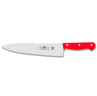 סכין שף רחב 20 ס"מ ידית בקלית אדומה ICEL TECHNIK