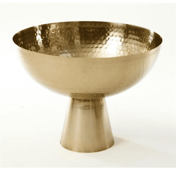 שמפניירה – נירוסטה זהב מרוקע על רגל קוטר 33 ס”מ גובה 26 ס”מ