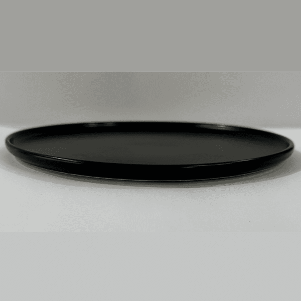 צלחת הגשה - אוקיינס שף פורצלן שחור 22 ס"מ