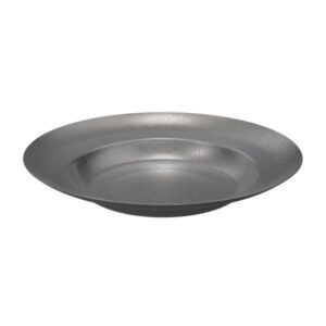 צלחת נירוסטה עגולה 19 ס"מ רטרו Alfa Steel